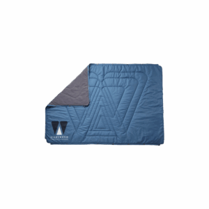 VOITED x VICKYWOOD Fleece Decke MOUNTAIN BLUE