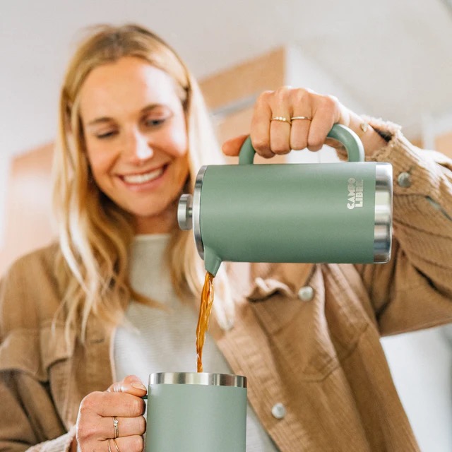 Campo Libre French Press GIORGIO (Moss Green) – Bild 4