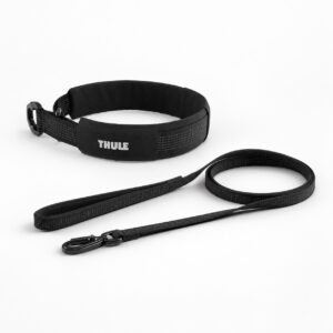 Thule Komplett-Set aus Dart Hundehalsband und Dart Hundeleine lang (schwarz)
