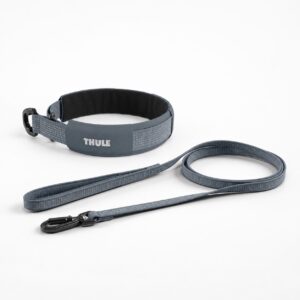 Thule Komplett-Set aus Dart Hundehalsband und Dart Hundeleine lang (dark slate)