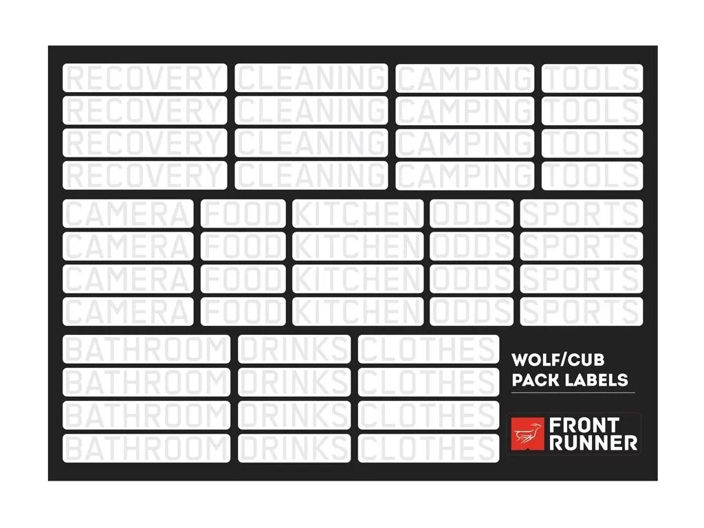 Front Runner Series Beschriftungs-Labels für Wolf Pack Pro – Bild 2
