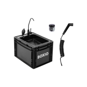 BOXIO WASH PLUS – Mobiles Waschbecken mit Dusche (5L)