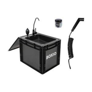 BOXIO WASH XL PLUS – Mobiles Waschbecken mit Dusche (7L)